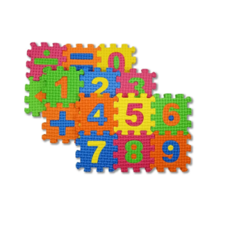 Brinquedo Infantil Didático de EVA Monta/Monta - Quebra Cabeça 3D - Numerais