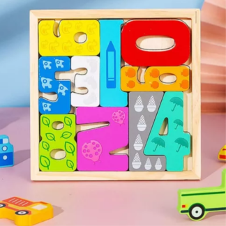 Brinquedo Infantil Didático Quebra Cabeça - Tangran Numérico