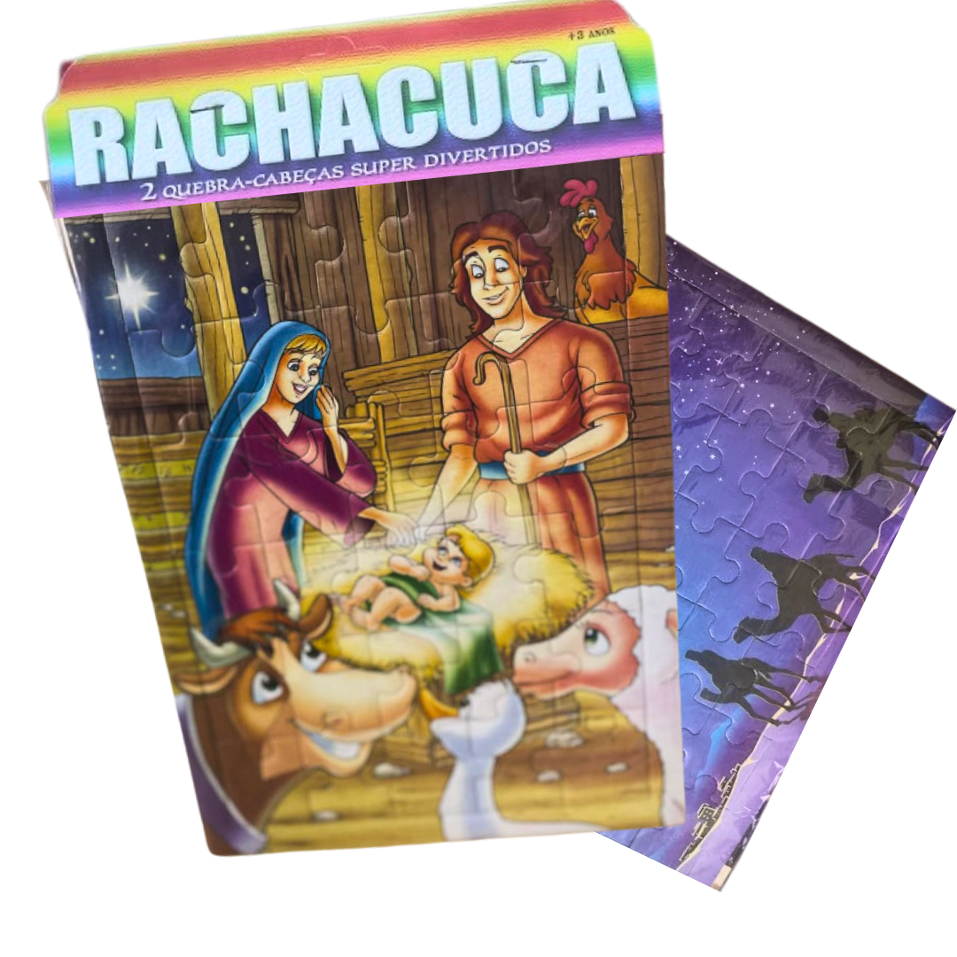 Quebra-cabeça Nascimento de Jesus e Reis Magos - Rachacuca